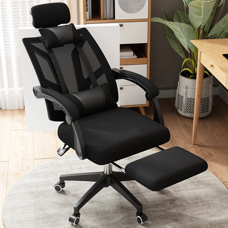 

кресло компьютерное Live Poltrona Gaming Breathable Cushion Lacework Chair With Footrest Can Lie Ergonomics Office Furniture