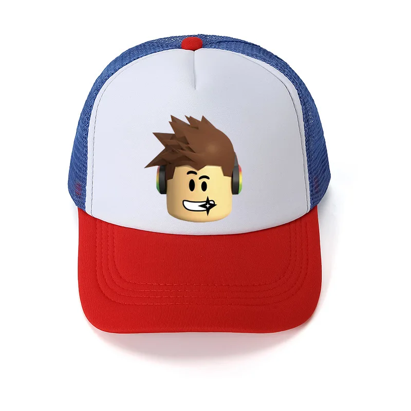 Бейсболка Roblox с мультяшным рисунком Модная студенческая игровая Кепка