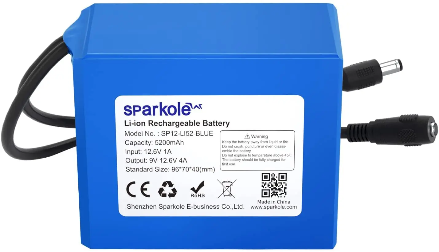 

Портативный литий-ионный перезаряжаемый аккумулятор 12 В 5200 мАч для электронных органов, Оптическая сеть