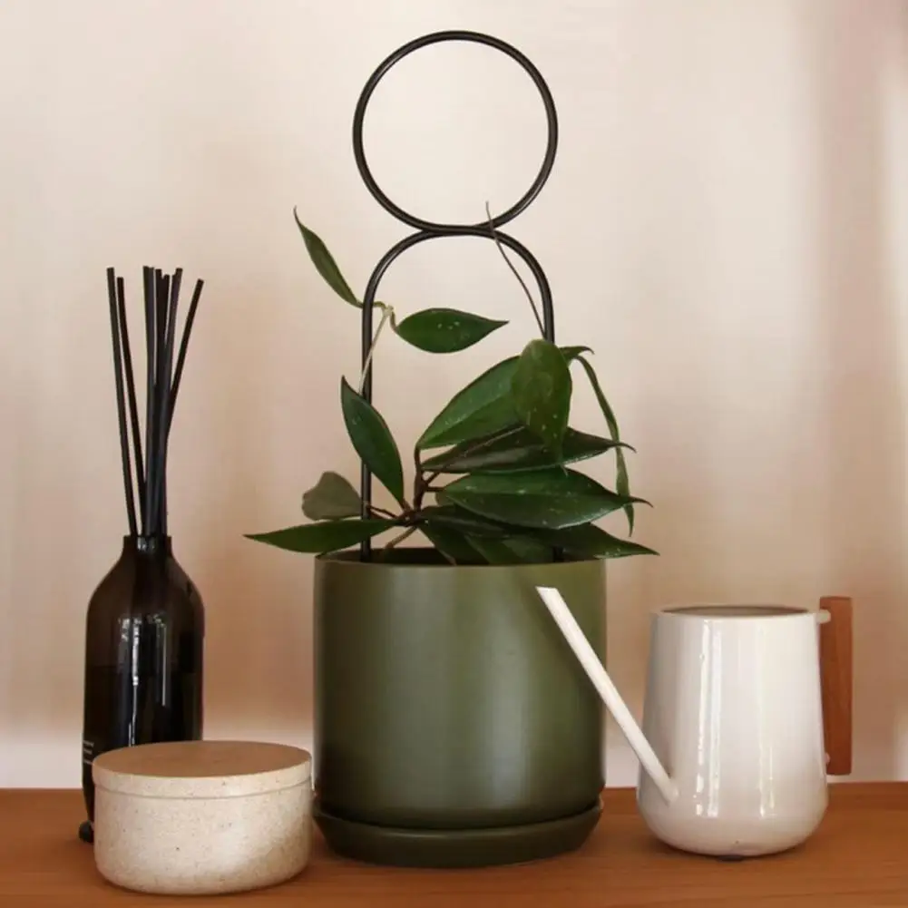 

Detachable 3Pcs/Set Attractive Sturdy Non-sliding Plant Support Rack Metal Flower Support Bracket Easy Install for Balcony