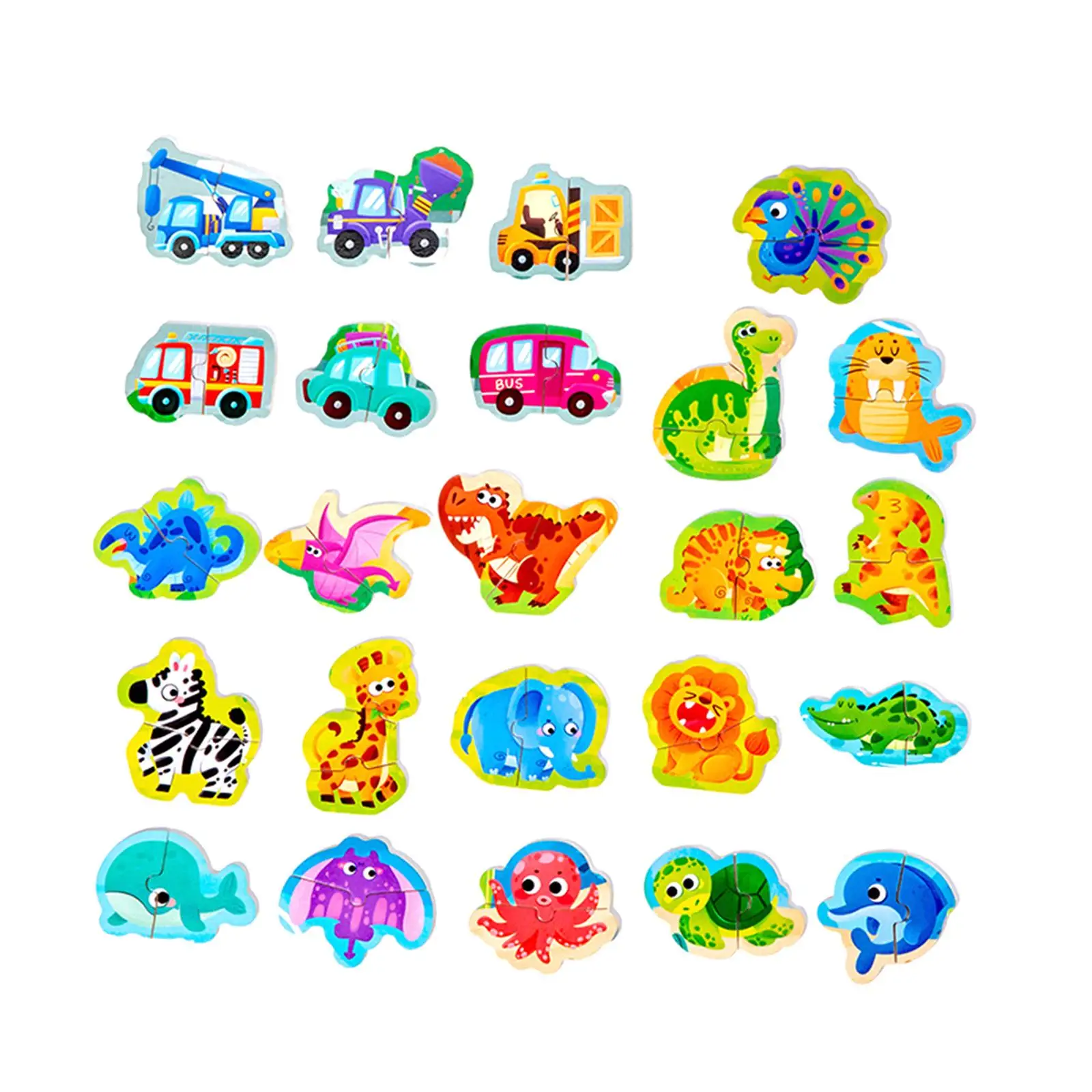 

50 Pieces Animal Pattern Jigsaw Puzzle Learning Activities for Baby Kids