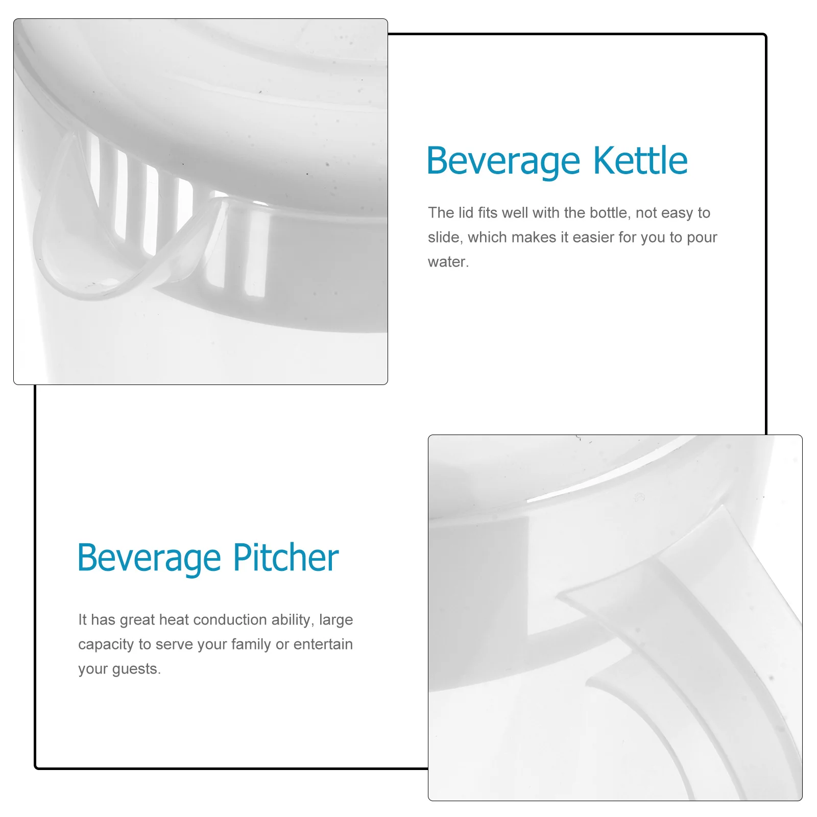 Кувшин для напитков чайник кувшин воды высокая термостойкость с крышкой горшок