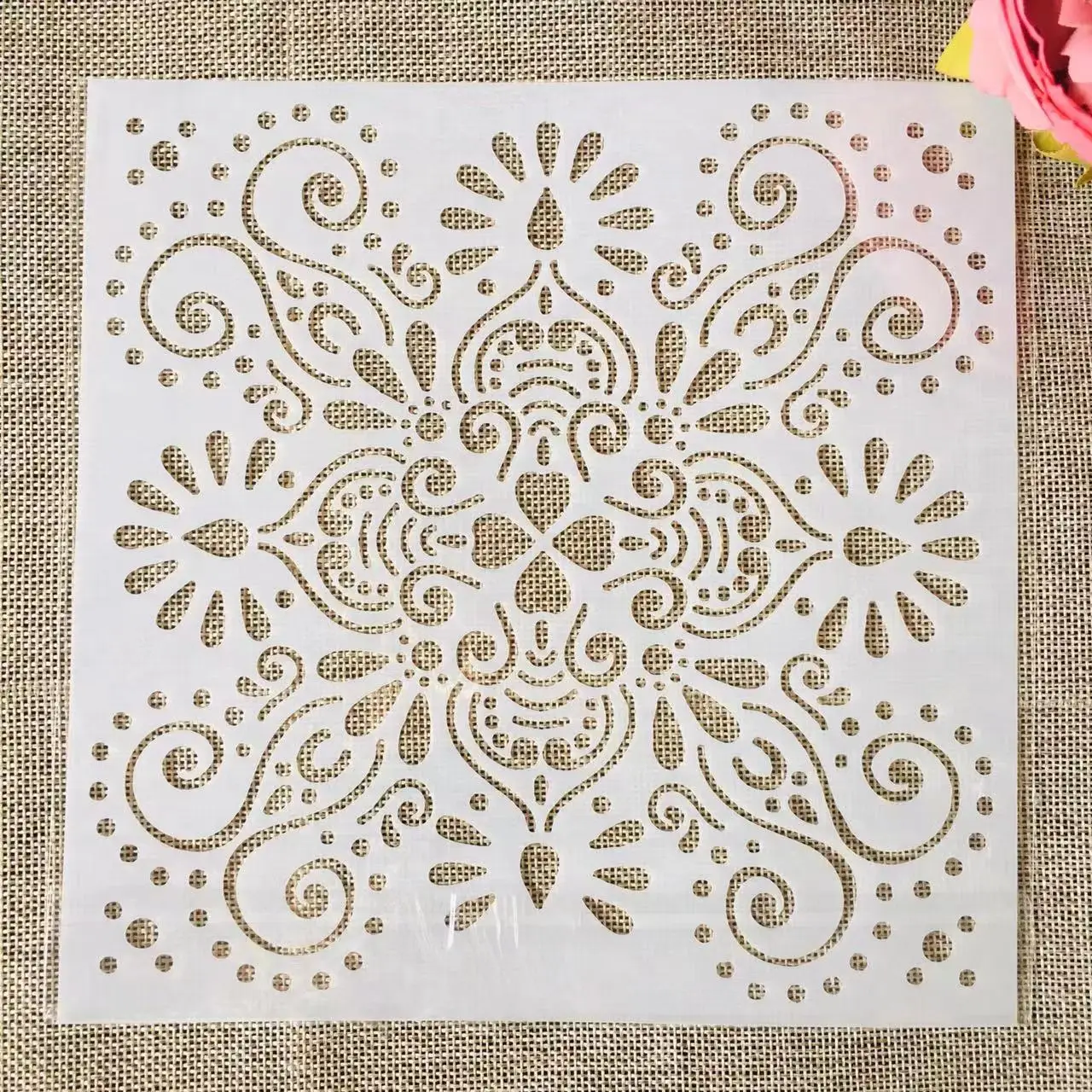 

20*20cm Geometry Mandala Floral DIY Layering Stencils Wall Painting Scrapbook Coloring Embossing Album Decorative Template