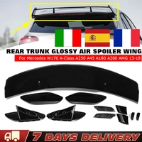 rear spoiler wing trunk cover abs for mercedes benz a class w176 w177 2013 2018 a160 a180 a200 a250 a45 amg 5 door hatchback