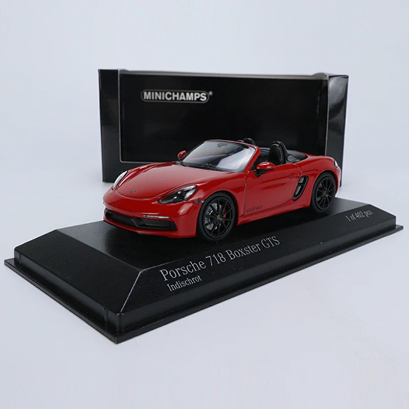 

Minichamps 1:43 Model Car Porsche 718 Boxter GTS (982) 2020 Alloy Die-cast Vehicle Collection - Metal Red