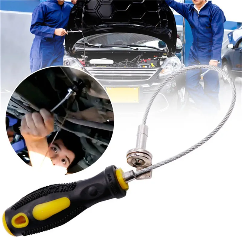 1Pcs Oil Sump Drain Plug Key ซ็อกเก็ต Magnetic Sump เครื่องมือกำจัดเครื่องมือซ่อมรถยนต์เกียร์น้ำมันท่อระบายน้ำสกรูเ...