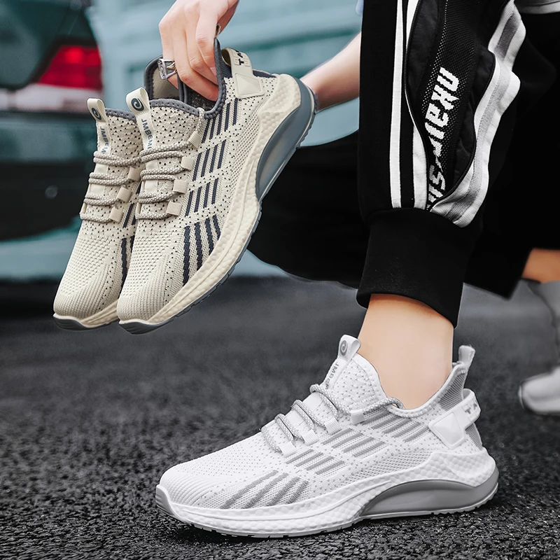 Casual Men's Sneakers Summer Lightweight Breathable Sports Shoes Free Shipping 2023 Fashion Footwear Male Gym Training Shoes