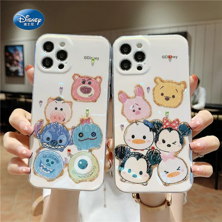 

Cute Cartoon Disney Mickey Minne Silicone Case For iPhone 13 12 11 Pro Max Mini X XR XS Max 7 8 6s Plus SE Shockproof Soft Cover