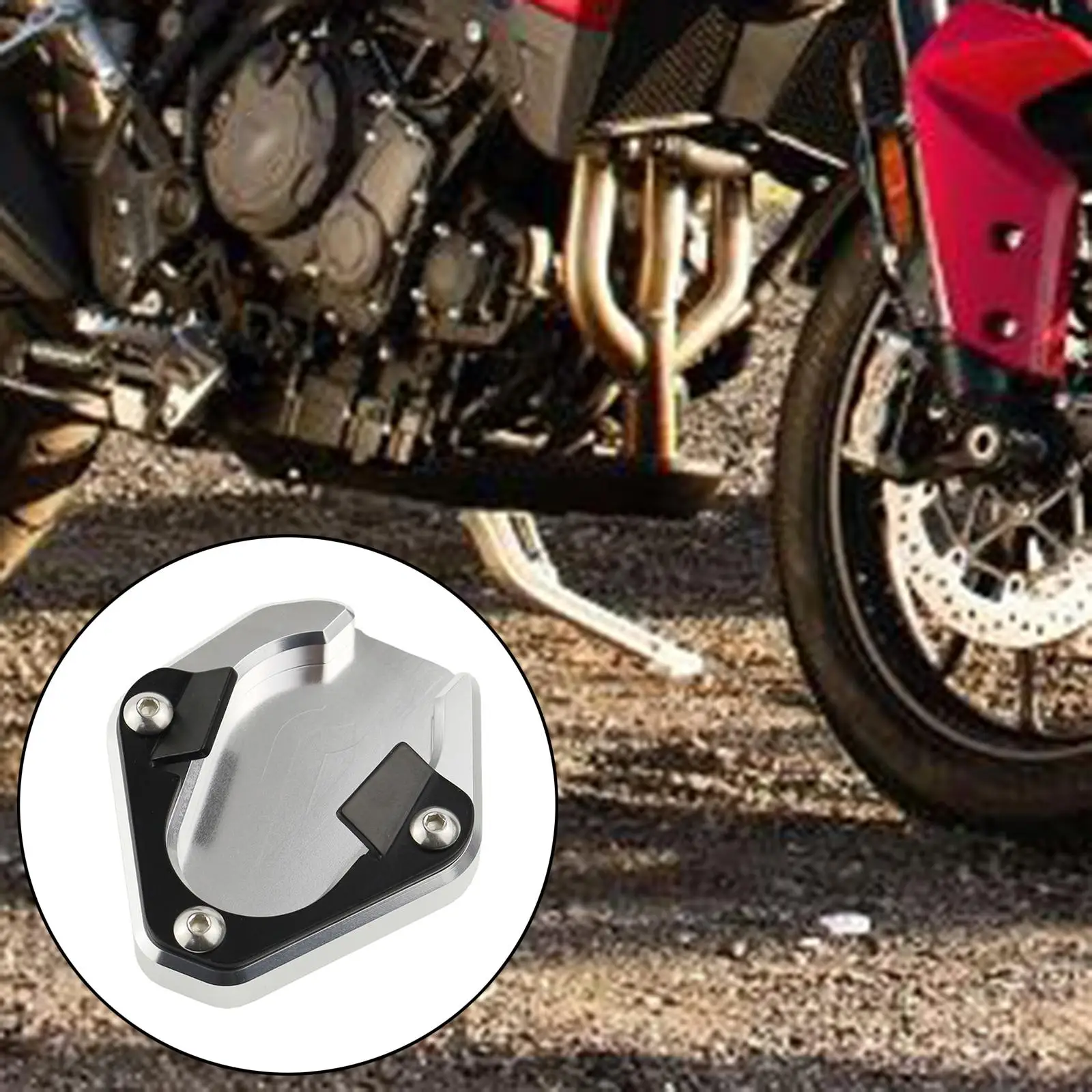 

CNC Aluminum Motorcycle Kickstand Side Stand Mount Extension Pad for 900 20-2021