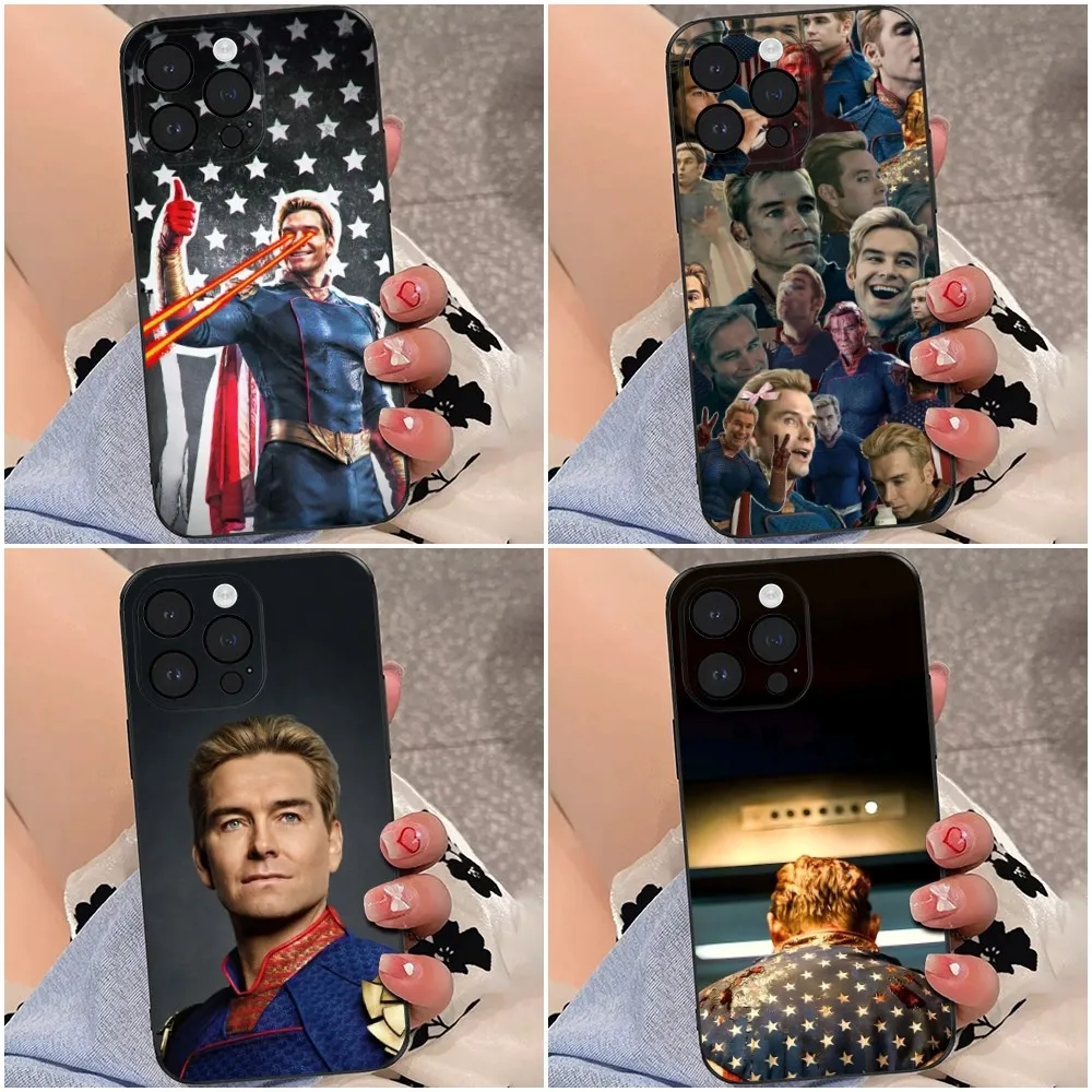 Чехол для телефона H-HomelanderS iPhone 16 15 14 13 12 Pro Max 11 7 8 Plus XR XS противоударный силиконовый