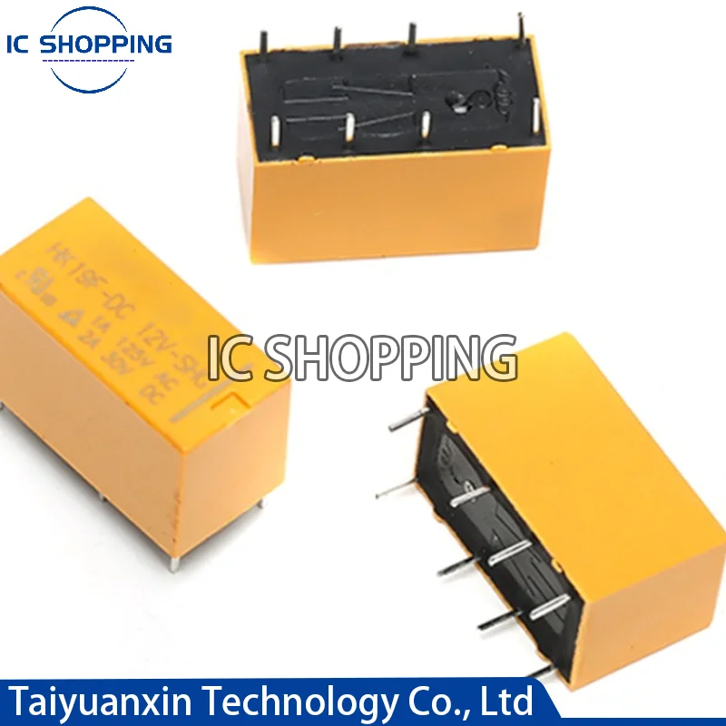Реле электромагнитного сигнала 10 шт. 3 В постоянного тока 5 9 12 24 реле 2 открытия