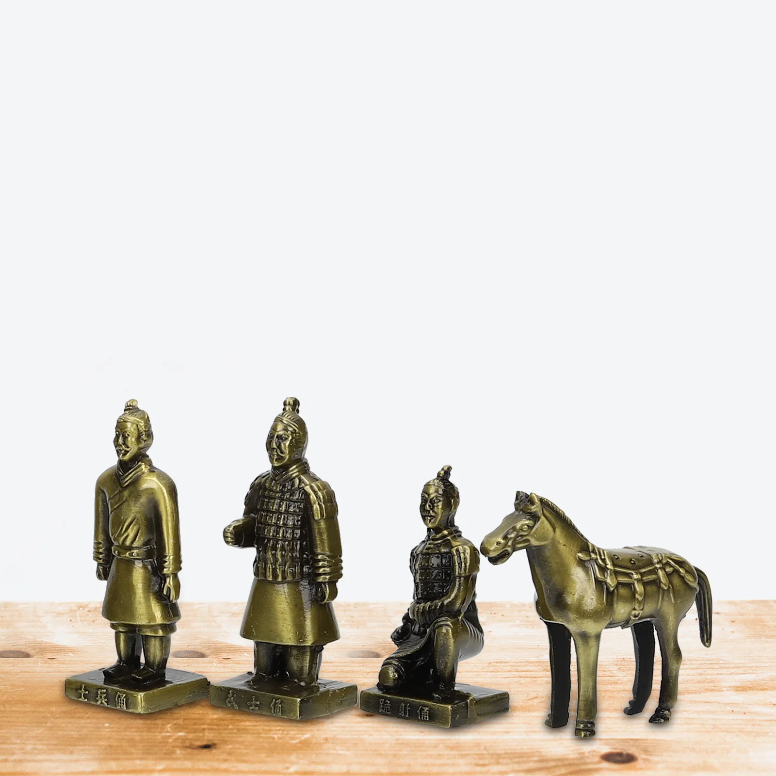 Терракотовые воины игрушки фигурка настольный декор ретро статуя лошади