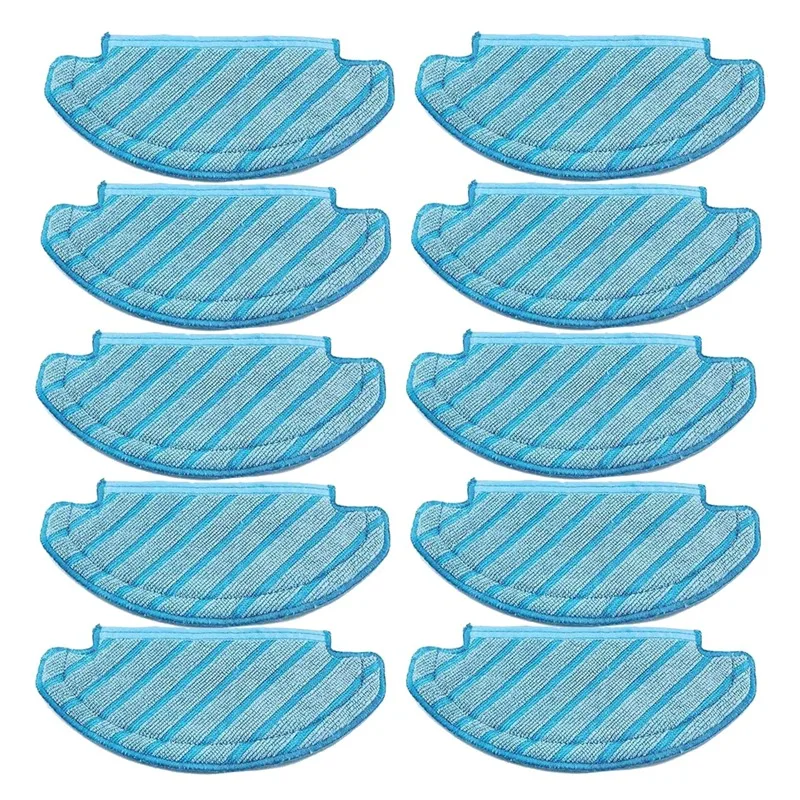 

10Pcs Mop Cloths Cleaning Pads Compatible With Ecovacs Deebot Ozmo T8 AIVI T8 Max T8 T8+ Series/ T9 Vacuum Cleaner Parts