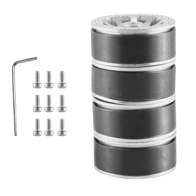 

Hot Sale 4Pcs Metal Beadlock Wheel Hub Rim For WPL C14 C24 B14 B24 B16 B36 MN D90 MN99S RC Car Upgrade Parts