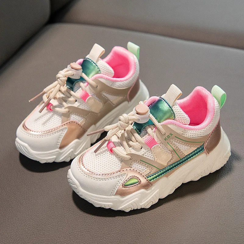 

Girls Shoes Sneakers 2022 Spring New Children's Shoes for Girls Students Net Surface Boys Sports Shoes Kids