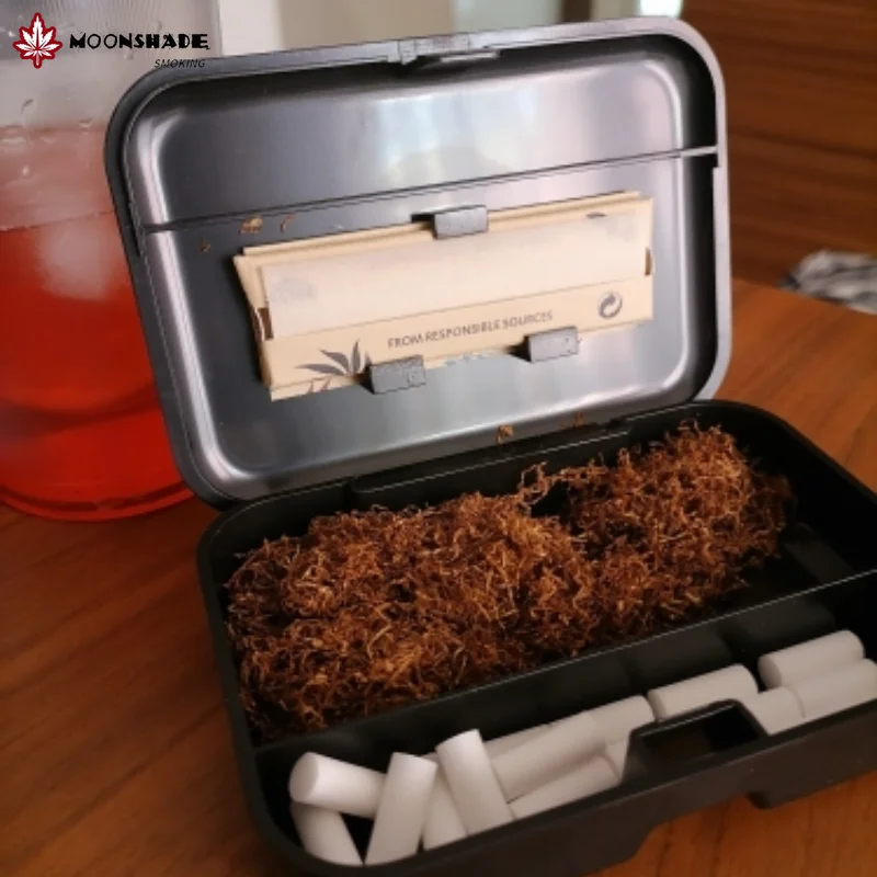 

MOONSHADE Hot Sale Plastic Cigerette Case 110mm*75mm Tobacco Box 110mm Cone Paper Herb Storage Smoke Accessories Cool Gadgets