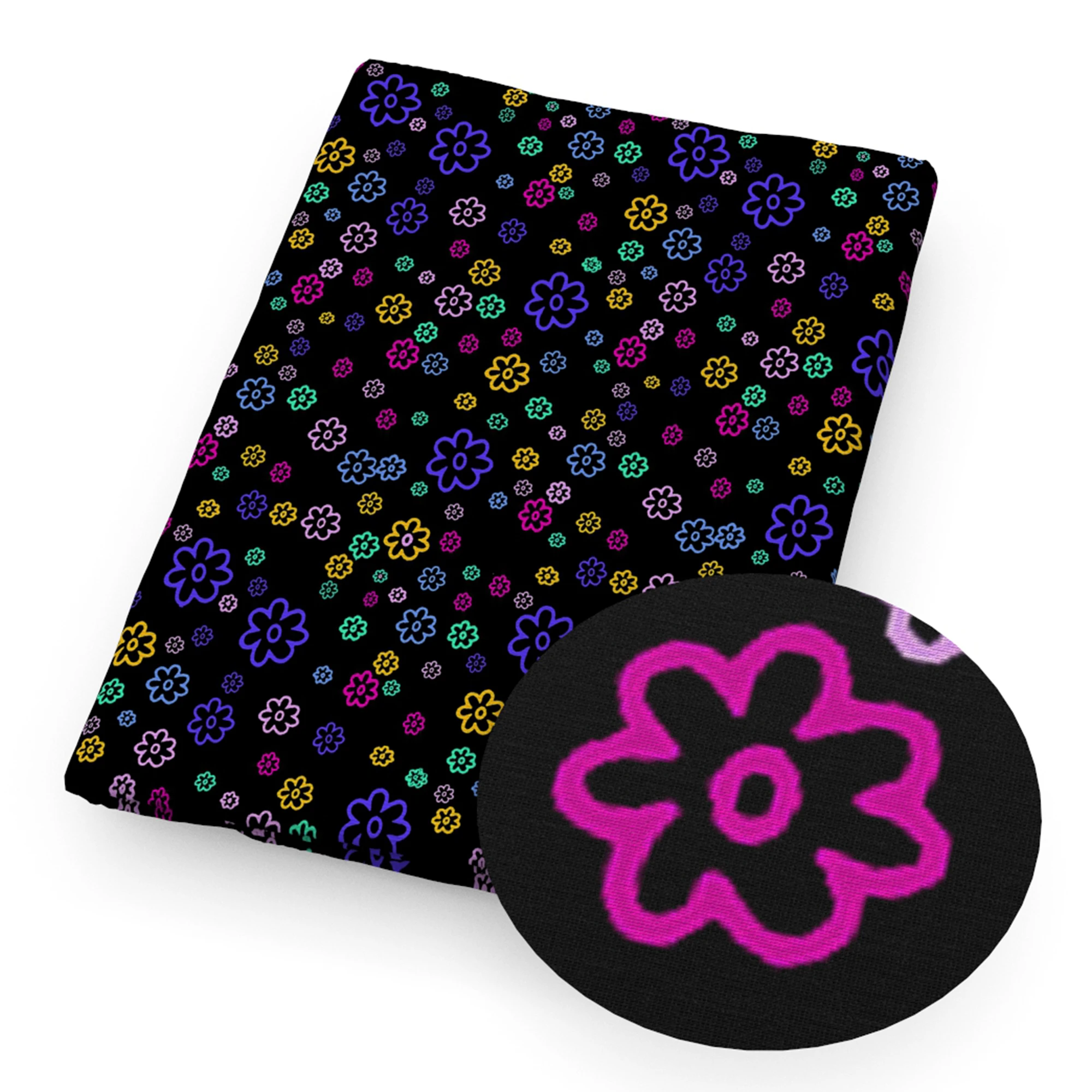 50*145 см мультяшный фильм 100% чистый или полиэфирный хлопок эластичный материал для