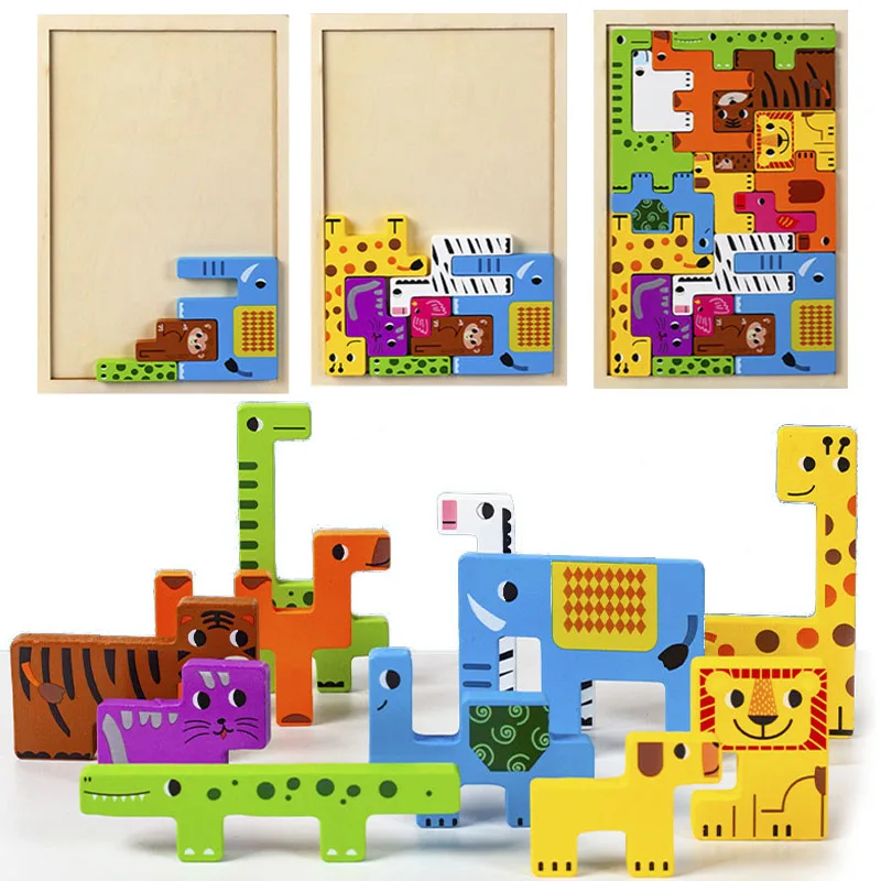 

Новый мультяшный 3D пазл, деревянные математические игрушки, кубик, игра для детей, дошкольное магирование, формы, пазл, обучающая игрушка для детей