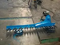 Landscaping Machine Tilting Lawn Mower Hedge Trimmer Installed to 1 Ton Excavator
