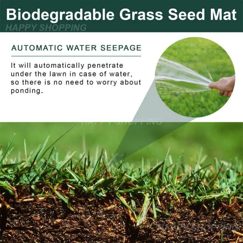 

Non-woven Grass Seed Carpet Windproof Healthy Degradable Biodegradable Artificial Decorations Legume Seed Mat Horticultural