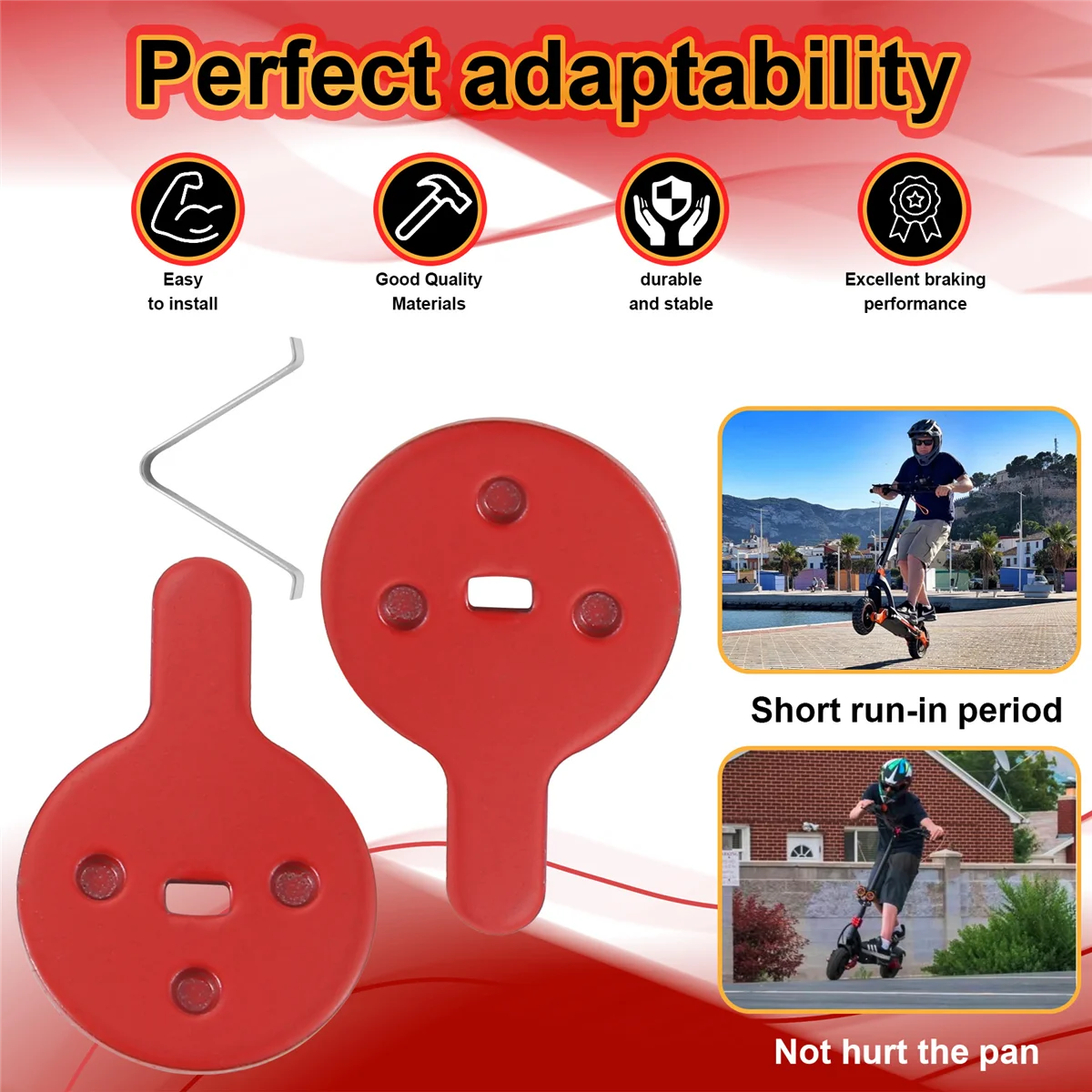 Тормозные колодки для электрического скутера KUGOO KUKIRIN G-Booster G2 Pro велосипедный