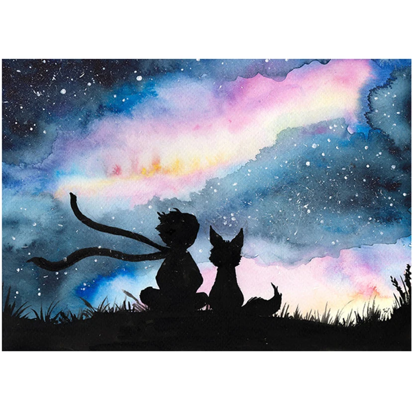 

Цифровая картина маслом Disney Little Prince, аниме HD печать, мультяшное настенное искусство, картины для гостиной, домашний декор