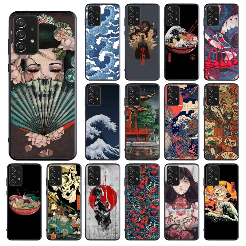 

Japanese Art Wave Phone Case for Samsung Galaxy A13 A22 A12 A32 A71 A11 A21S A33 A52 A72 A51 A50 A70 A31 M31