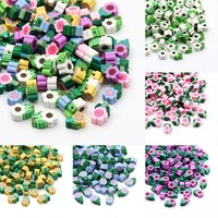 8x12mm mixed color flower polymer clay beads loose spacer beads for handmade jewelry making diy necklace bracelet accessories