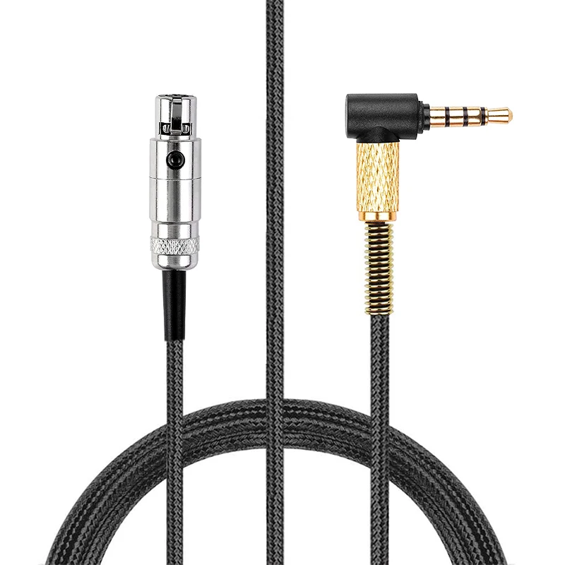 

Mini XLR 3 Pin Female OFC Nylon Braided Replacement Cable Extension Aux Cord Wire For Reloop RHP20 RHP10 RHP 20 10 Headphones