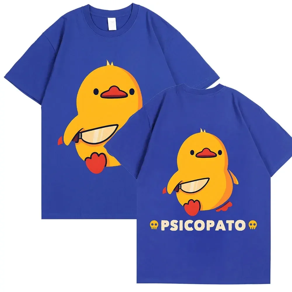 Женская одежда забавная футболка с рисунком утки и ножом двусторонняя принтом