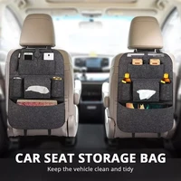 new car seat storage bag back seat organizer box pad cups drink holder fabric child anti kick car accessories car decoration