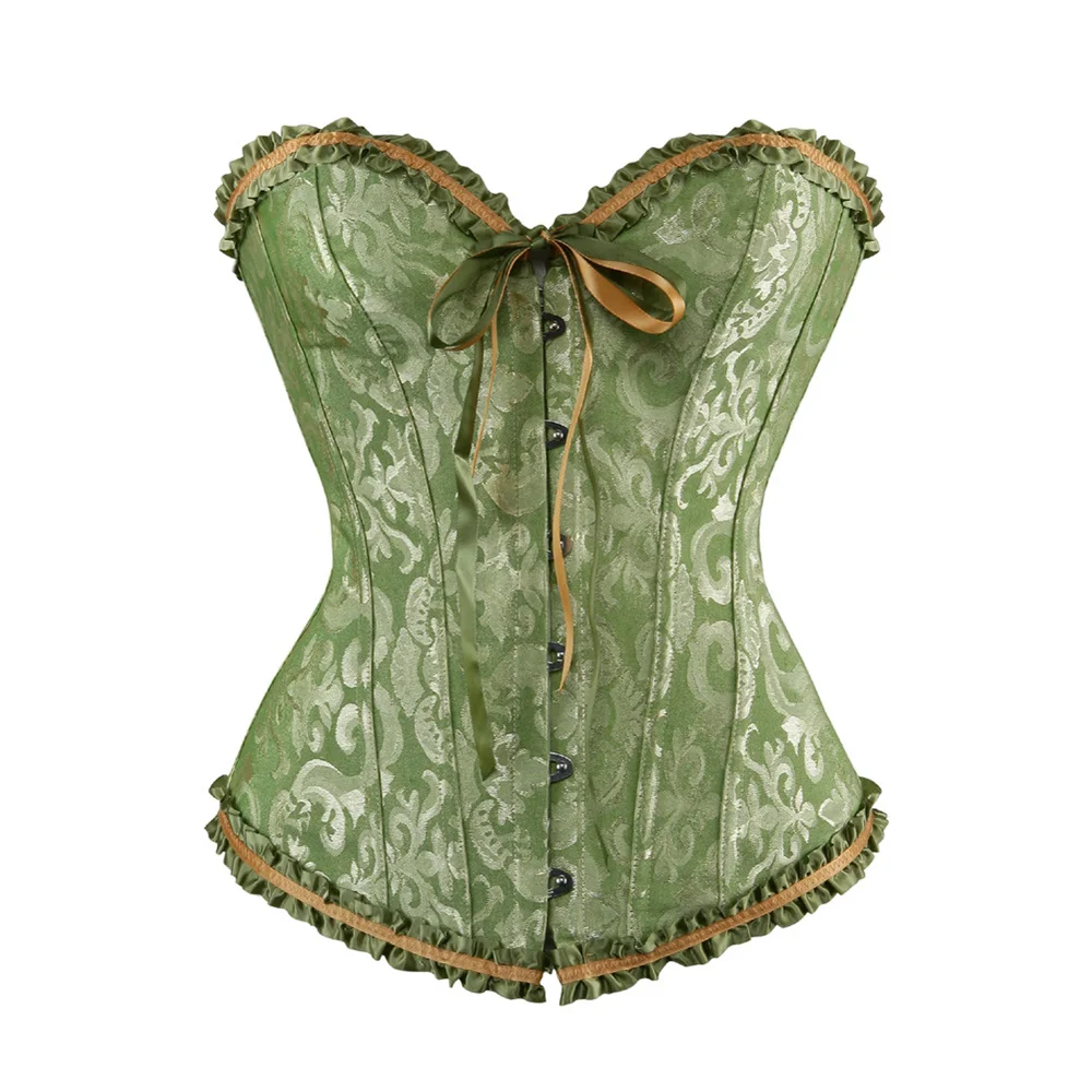 

Victorian Corset Top Bustier Plus Size Lace up Floral Sexy Corset Mujer Corset