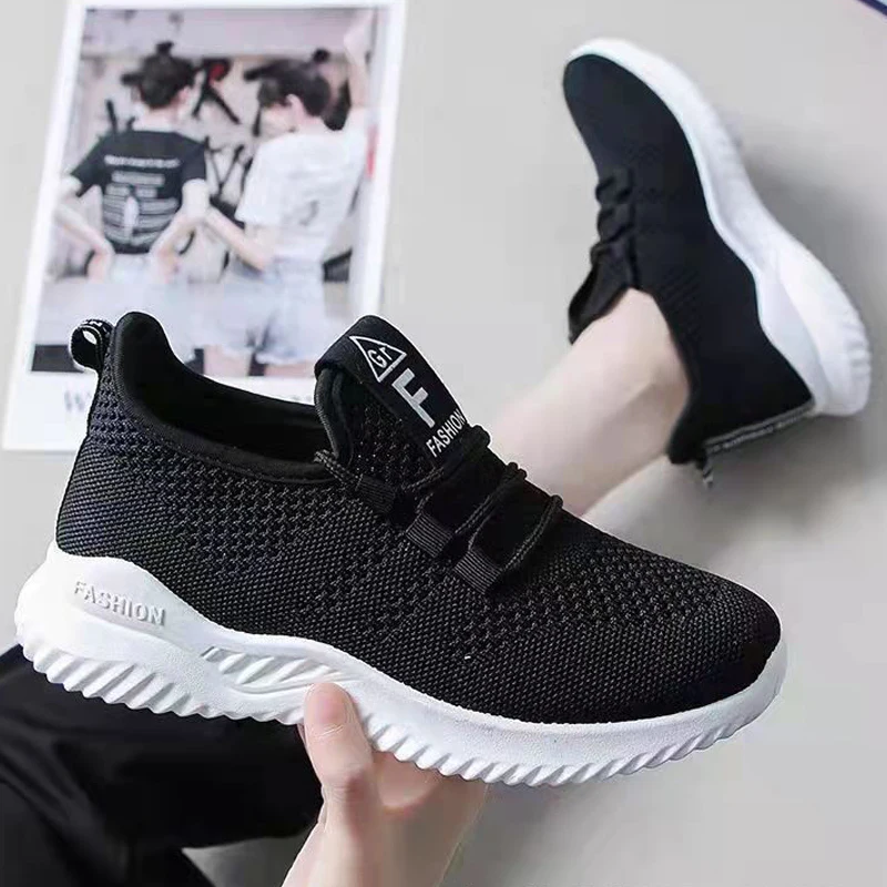Sport Running Shoes Women Air Mesh Breathable Walking Women Sneakers Comfortable White Fashion Casual Sneakers White Zapatos