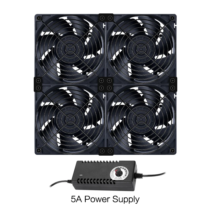 100v240v 12038 12v high speed two ball bearing 12cm case cooling system fan for btc mining cabinet server 120mm ventilator kit free global shipping