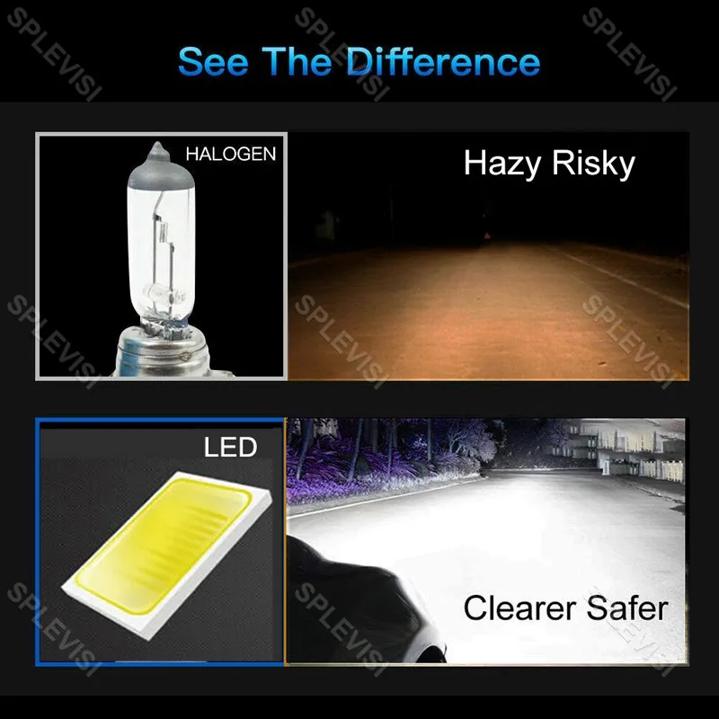 2x70 Вт Ксеноновые белые ярсветодиодный светодиодные лампы фары Ближний/Дальний