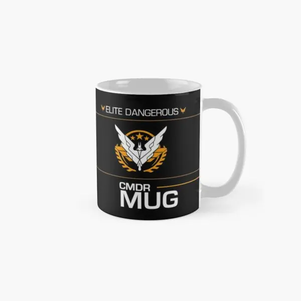 

Elite Dangerous Commander Triple Eli Mug Photo Coffee Cup Drinkware Printed Tea Design Handle Round Simple Gifts Picture Image