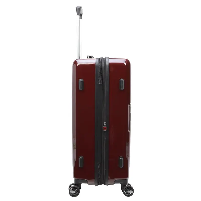 

New Lovely 25" Maroon Hardside Luggage:Lightweight & Durable - for Any Trip!