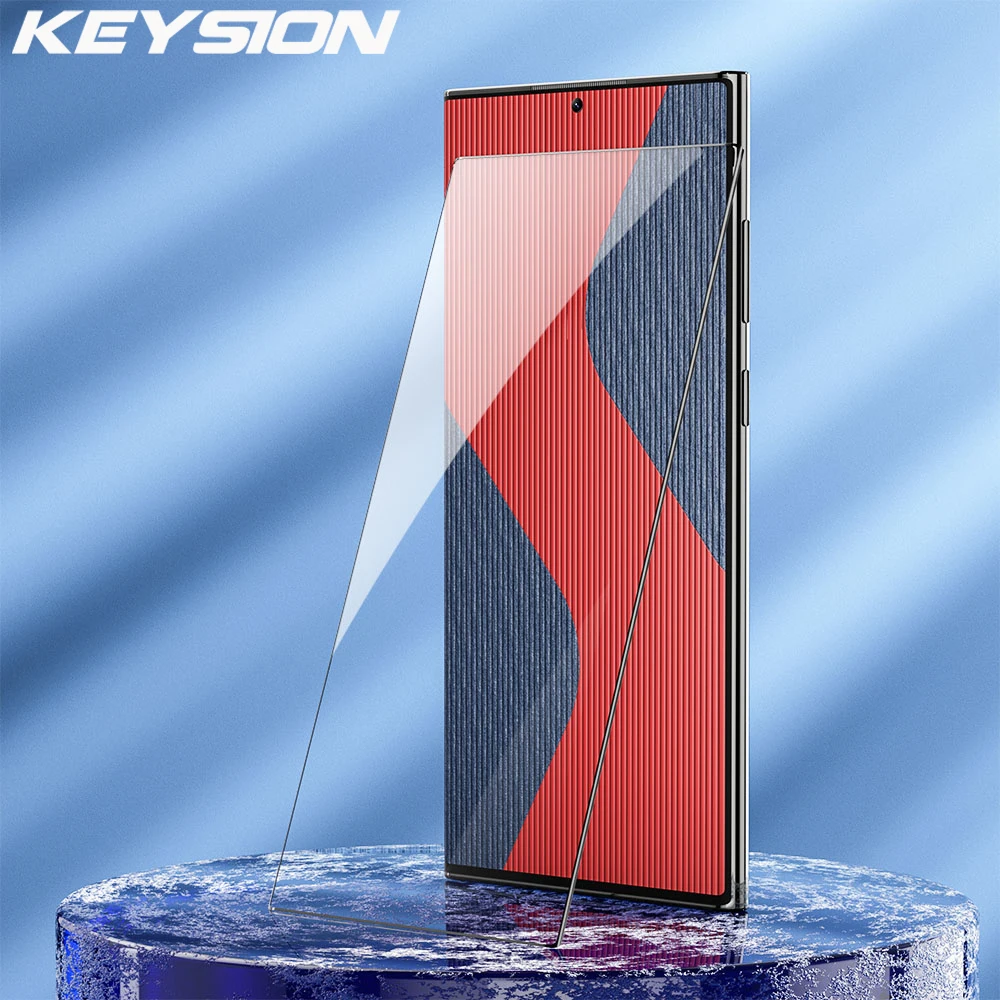 KEYSION закаленное стекло полное покрытие для Samsung S24 Ultra 5G S23 + Plus HD экран Защитная