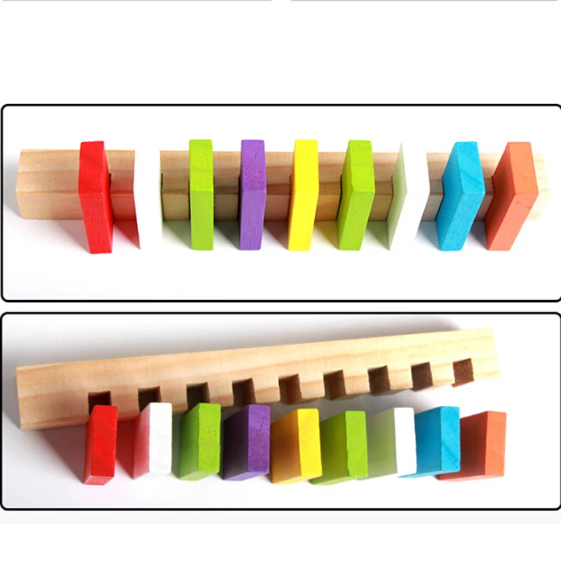 

Domino Games For Kids Wooden Domino Helper Educational Toys Kid Child Wood Blocks Birthday Gift