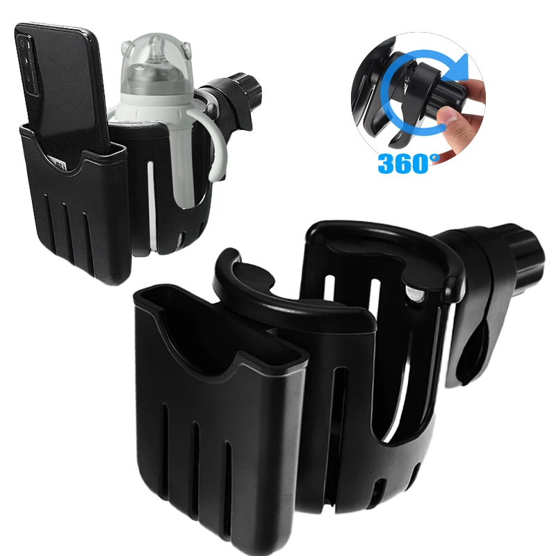 

Mountain Bike Water Cup Holder Stroller Bottle Holder Phone Storaging Shelf Bicycle Motorcycle Accessories