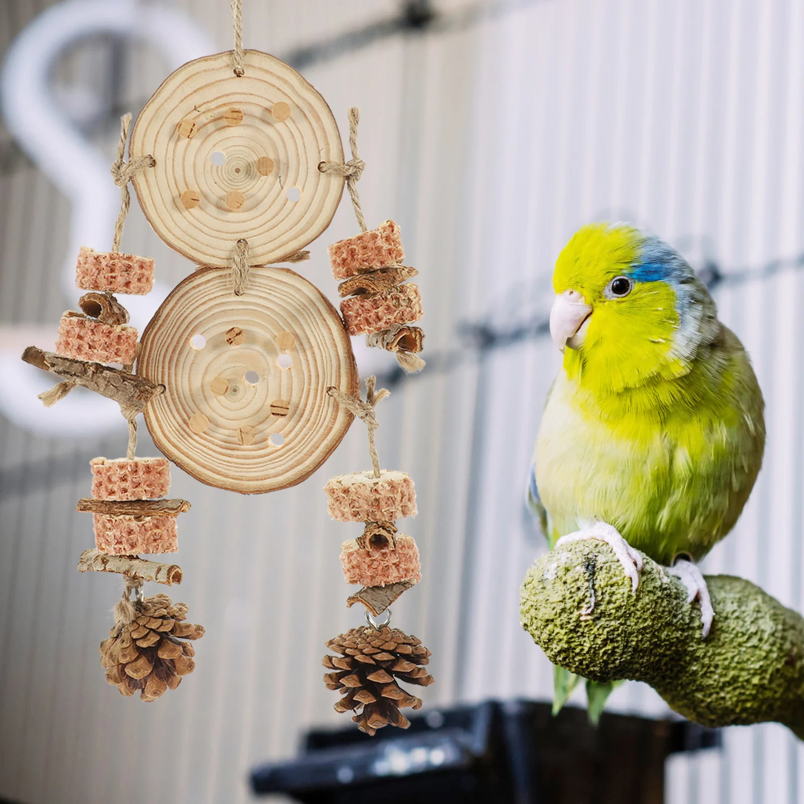

Parrot Biting Plaything Bird Cage Hanging Biting Plaything Birdcage Pendant
