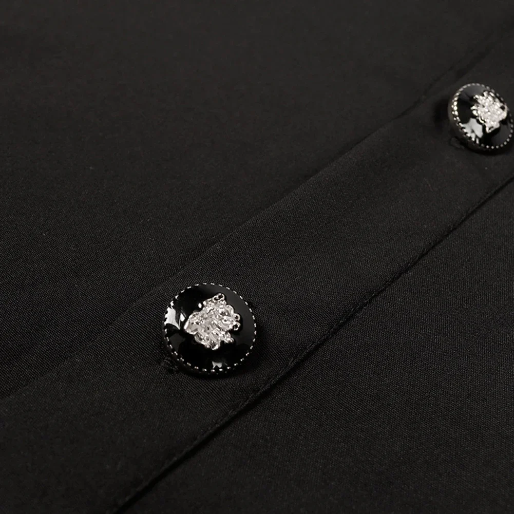 świąteczna bluzka gotycka wiosenna ze stójką wiktoriańska damska/męska z długim rękawem średniowieczna jednokolorowa