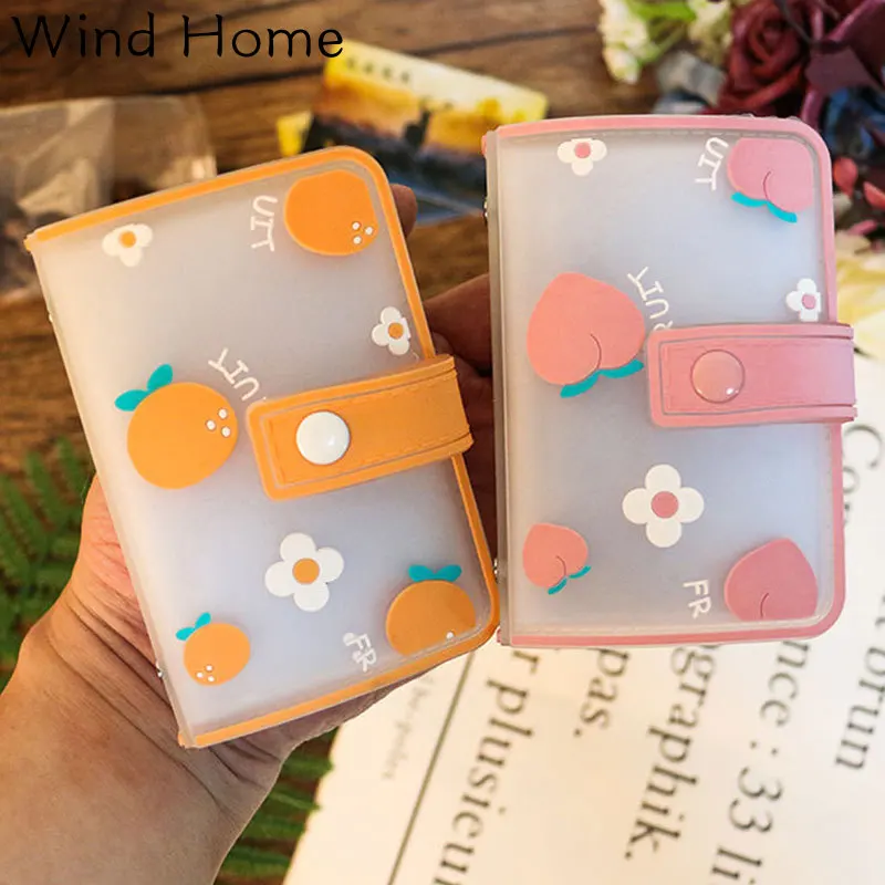

7*10.5cm Fruit Printed Card Holder 20 Pockets Small Photo Album Binder Photocards Kpop Card Binder Collect Book Receipt Storage