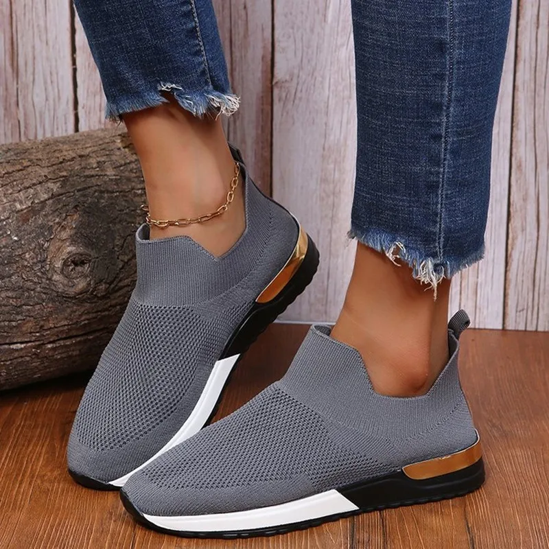 Sneakers Women Vulcanized Shoes Ladies Solid Color Slip-On Sneakers for Female Casual Sport Shoes 2022 Fashion Mujer Shoes