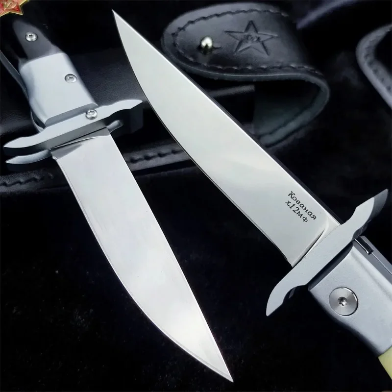 Русский Карманный Нож Finka NKVD Для Ежедневного Использования Лезвие X12M Алюминиевая