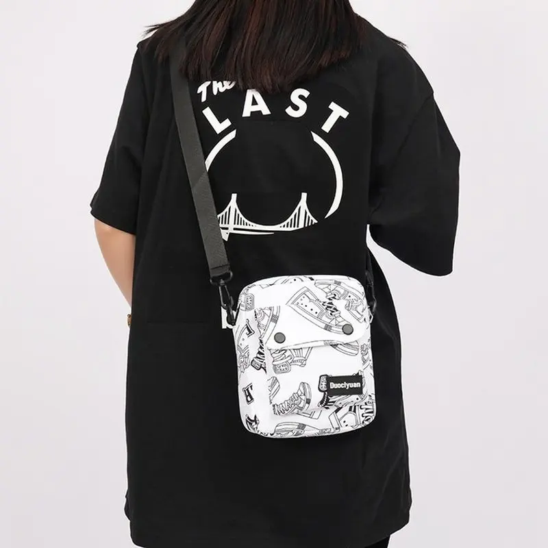 Crossbody Bag Chaoku Men's Canvas Satchel Casual Korean Version Student Work Clothes Ins Backpack Shoulder Bag