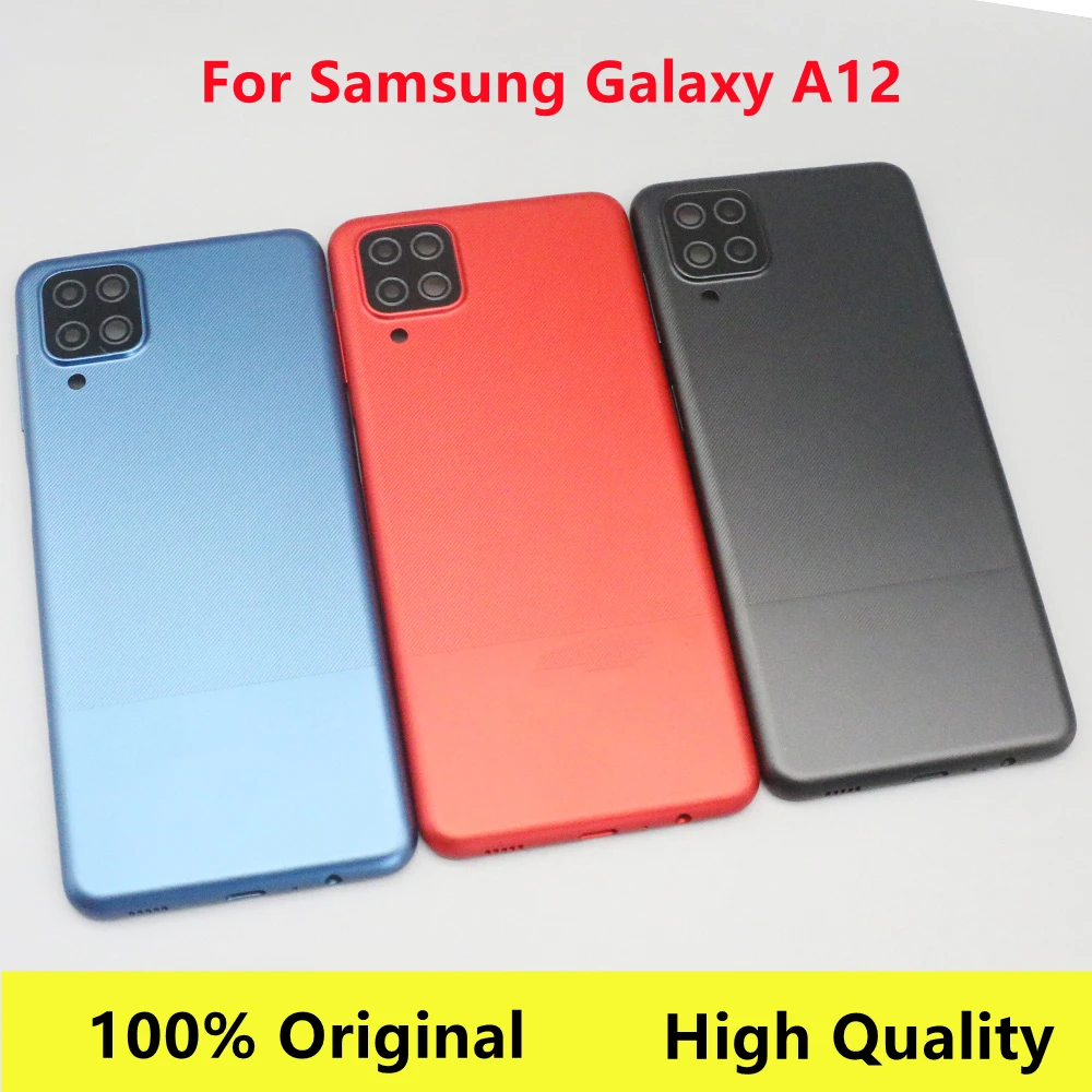 Задняя крышка батарейного отсека для SAMSUNG Galaxy A12 A125F A125F/DS замена заднего корпуса с