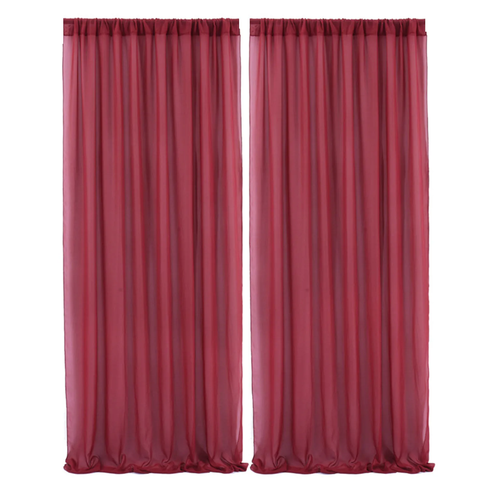 

2pcs/pack Christmas Drape DIY Photography Props Baby Shower Arrangement Decoration Stage Backdrop Curtain Wedding Party Chiffon