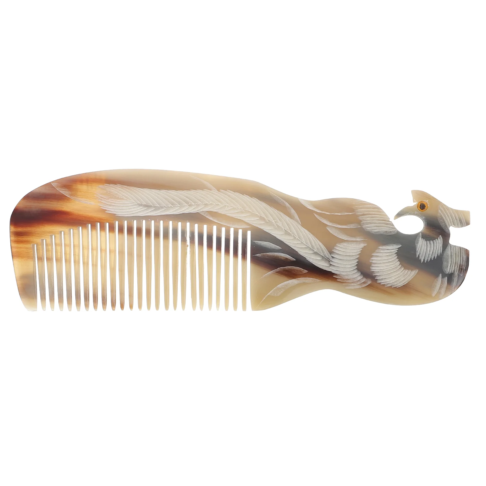 

Comb Double Sided Engraving Scalp Massage Tool Durable Girl Horns Natural Creative Anti-static Miss Mini Massager Women