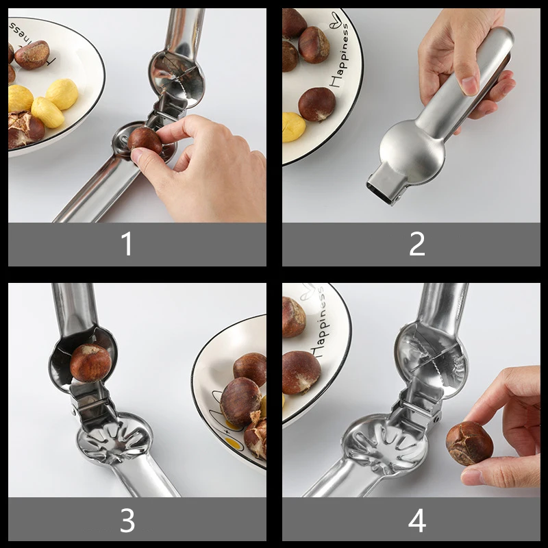 Нож для очистки каштанов из нержавеющей стали открывалка зажима инструмент